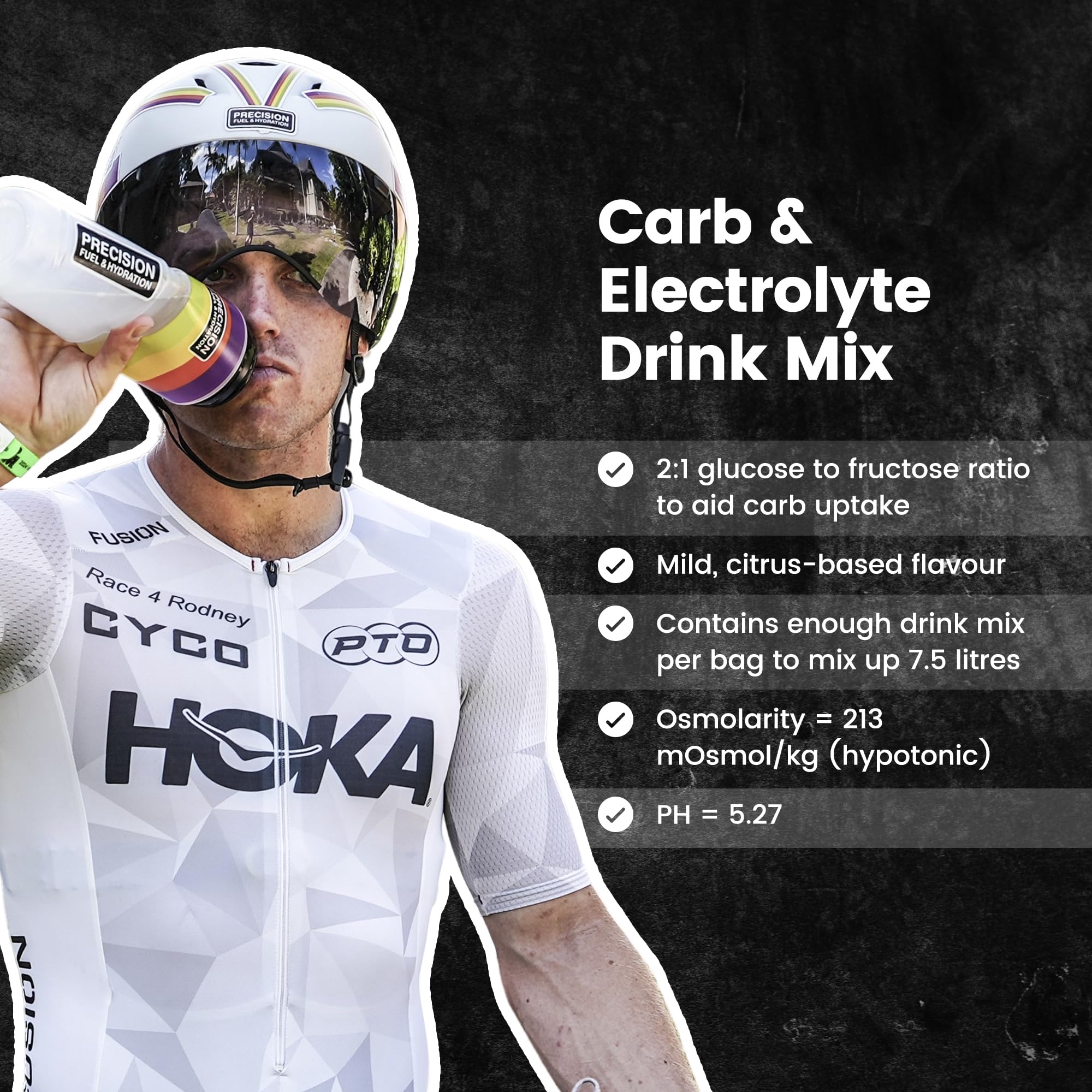 Hydration Drink Mix by Precision Fuel PF60 for Endurance

