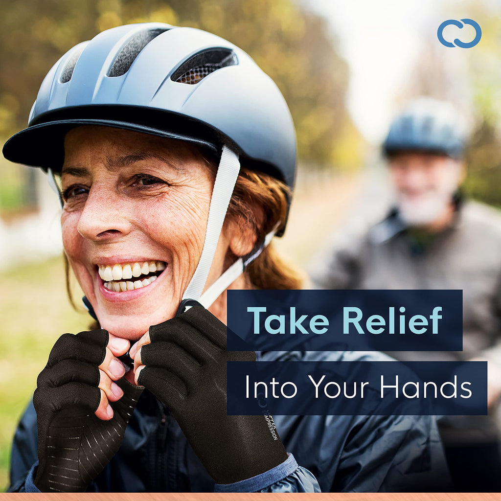 Copper Compression Arthritis Gloves – Fingerless Hand Support

