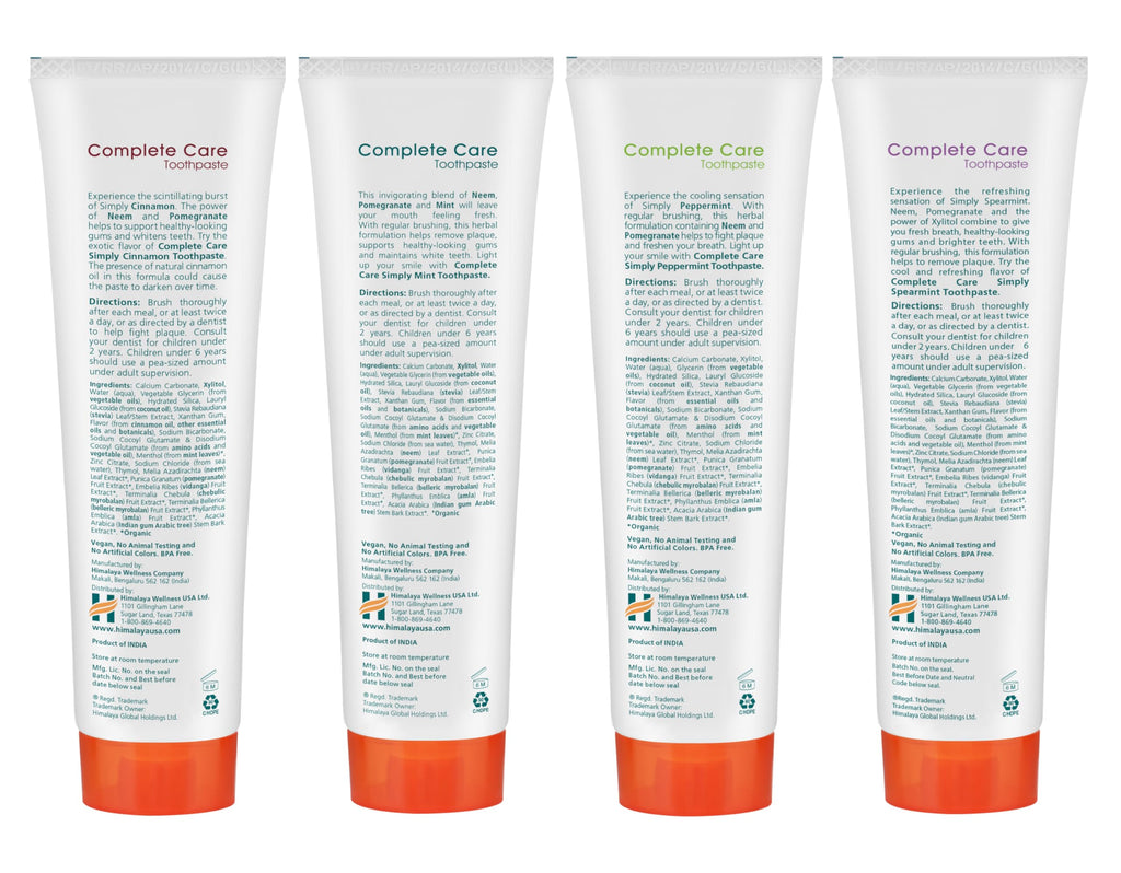 Complete Care Toothpaste Herbal Himalaya Botanique

