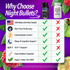 Night Bullets Nighttime Fat Burner - Stim-Free Sleep Support

