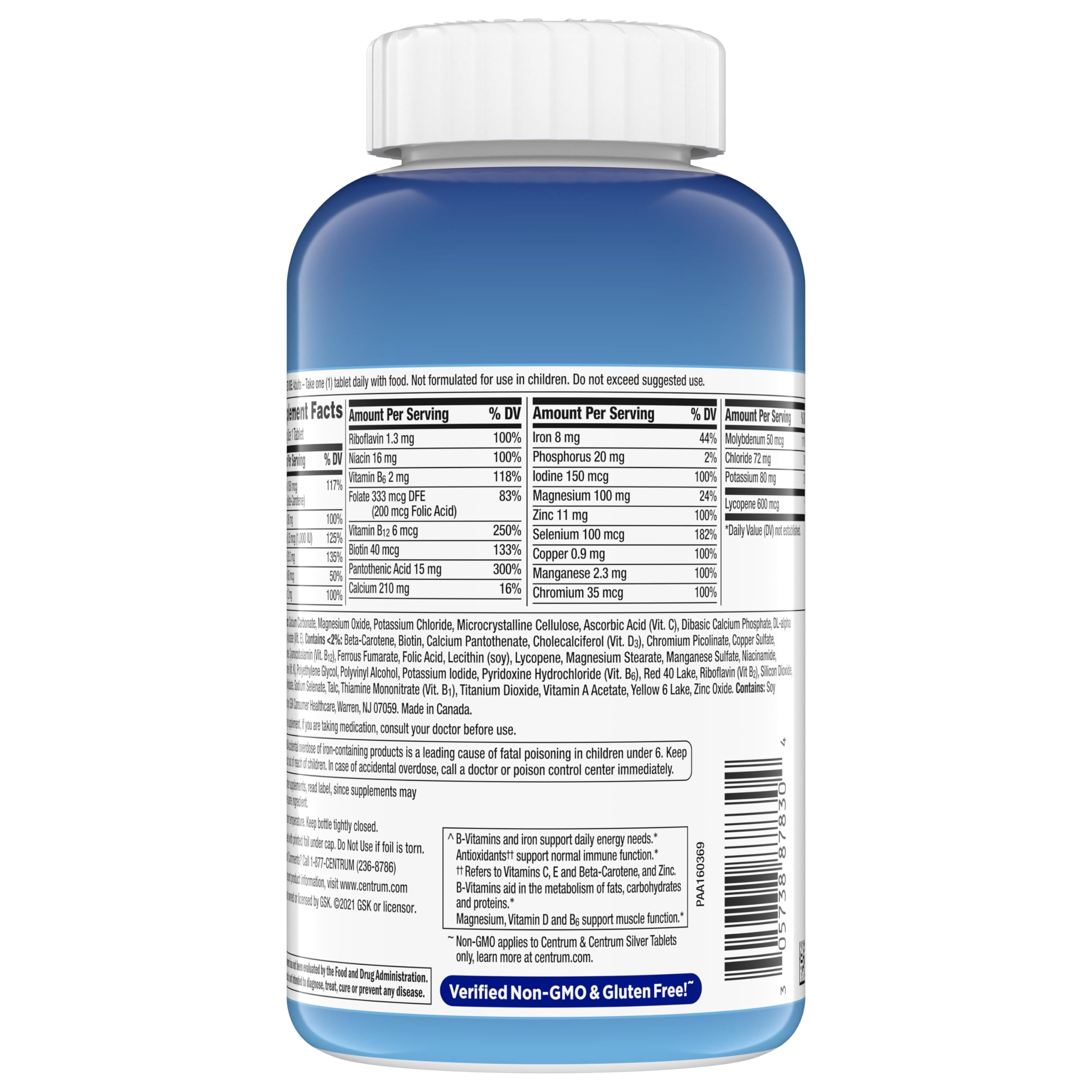 Centrum Men's Multivitamin - Immune & Energy Support

