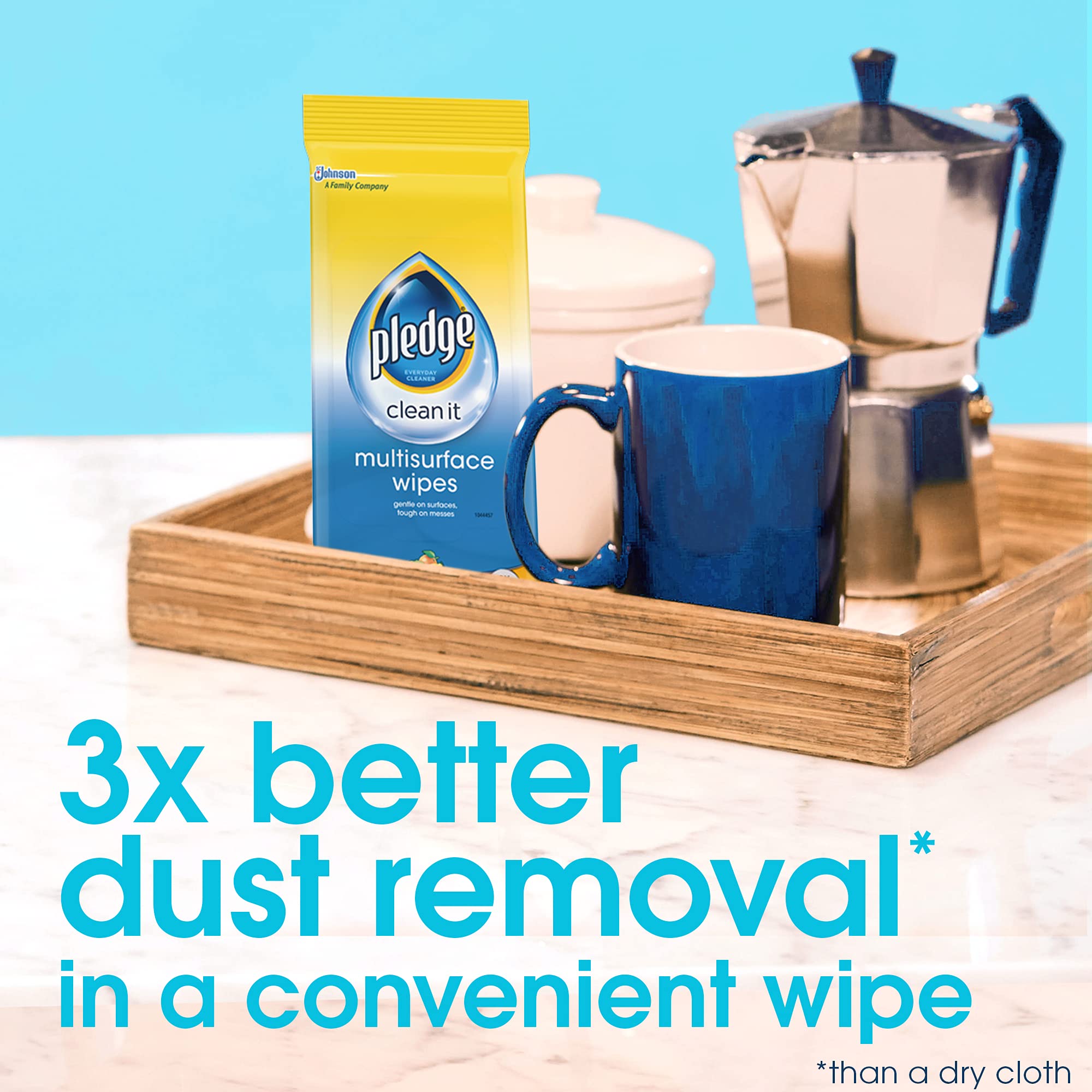 Pledge Multi-Surface Furniture Polish Wipes - Fresh Citrus

