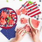 Gatherfun American Flag Plates & Napkins | Patriotic Party

