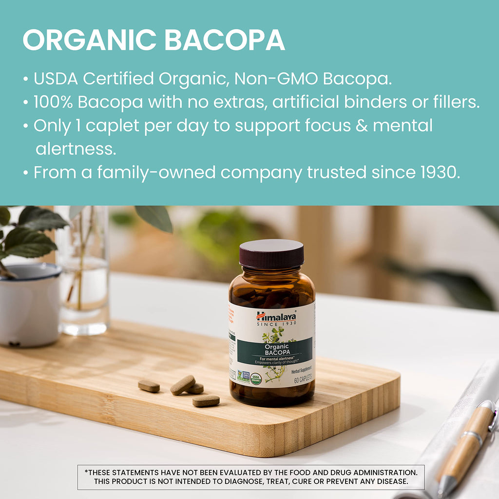 Himalaya Organic Bacopa Monnieri Nootropic | Memory Support

