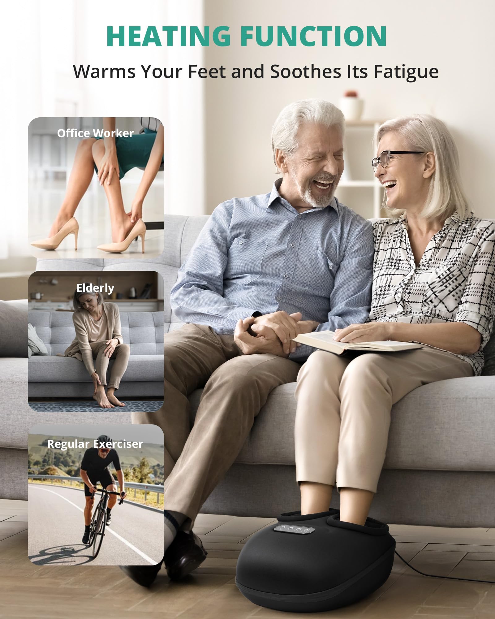 Medcursor Foot Massager with Heat and Shiatsu | Relief

