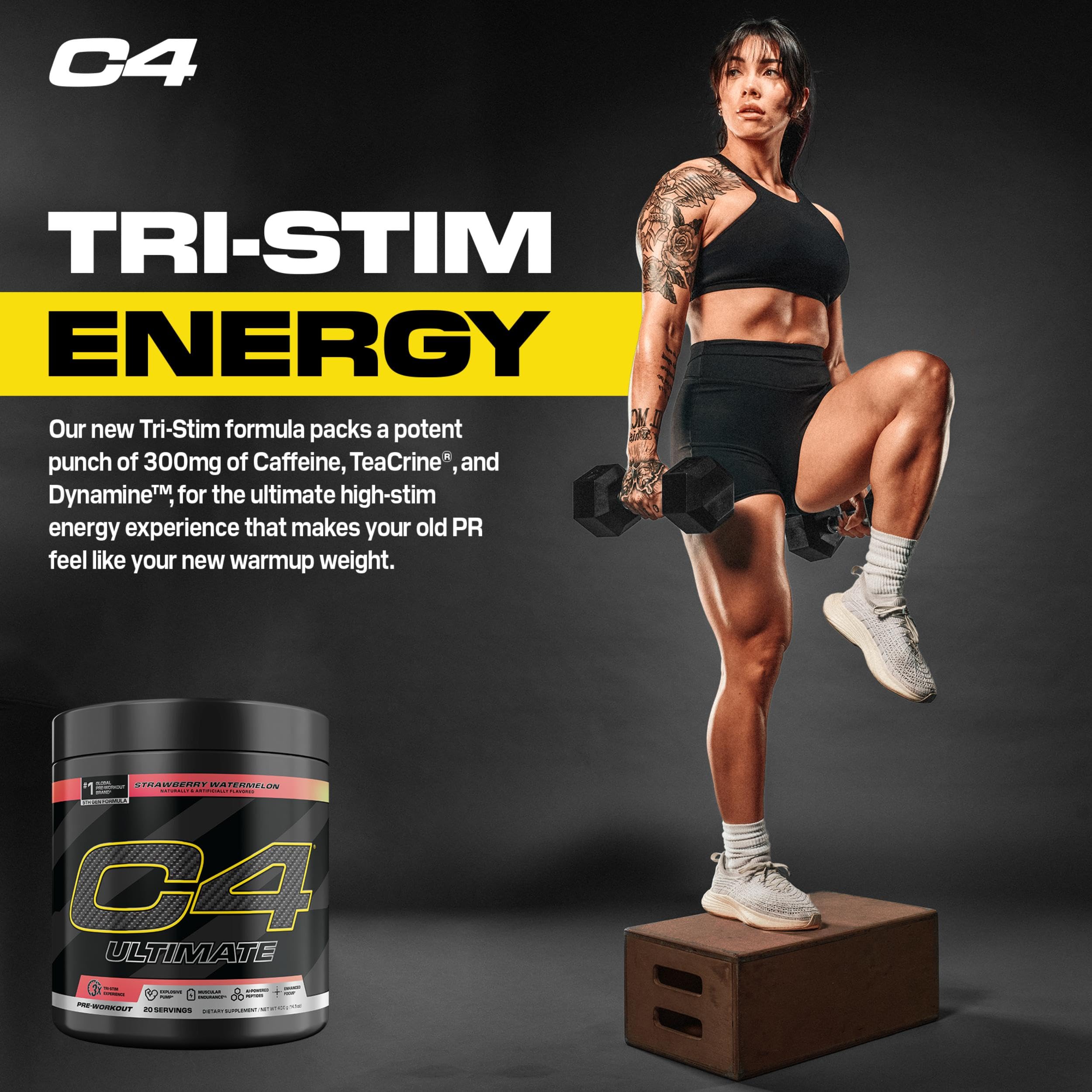 C4 Ultimate Pre Workout Powder - Energy & Endurance

