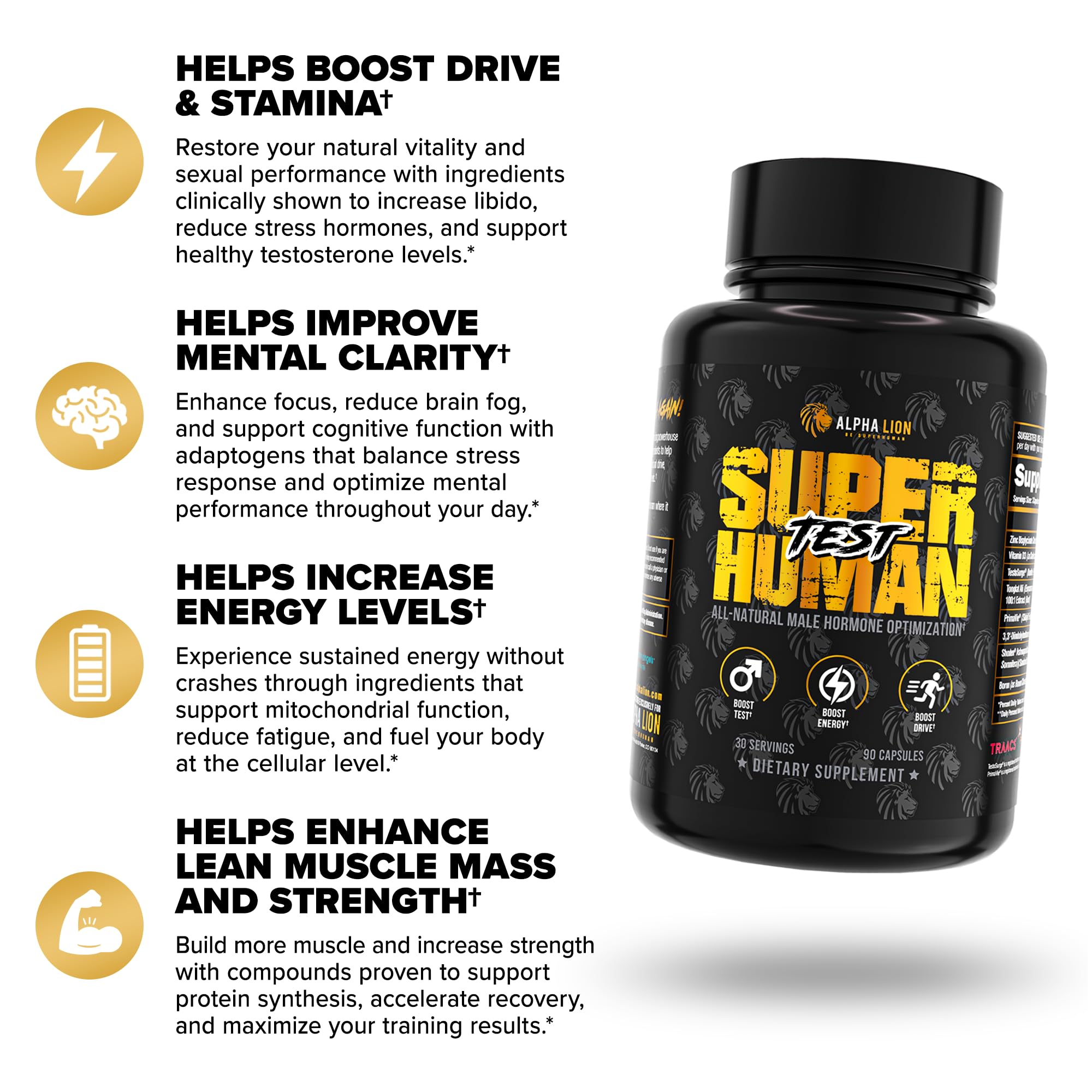 Alpha Lion Superhuman Test – Natural Testosterone Booster

