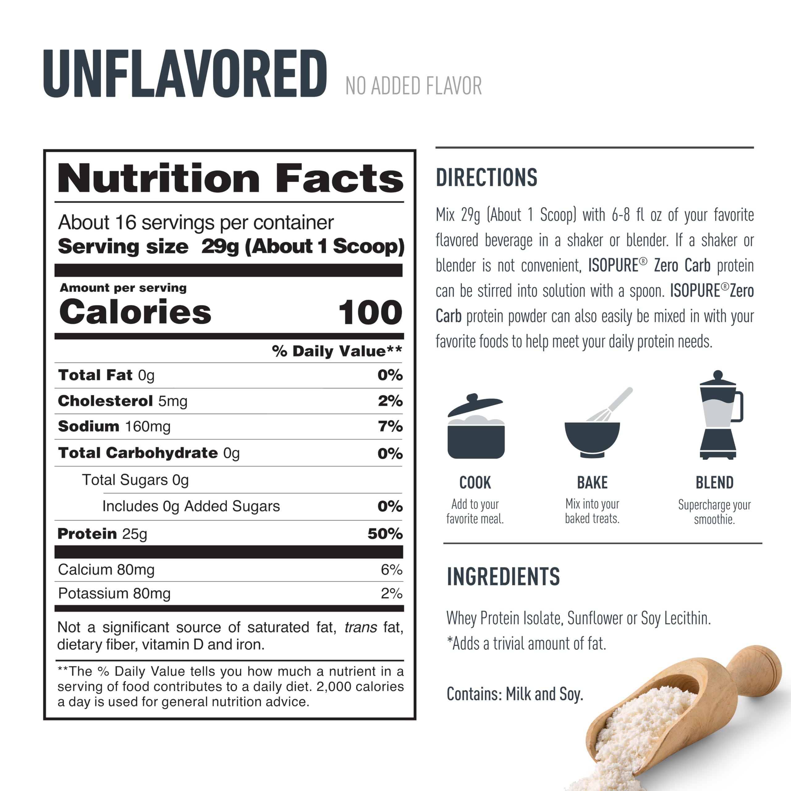 Isopure Zero Carb Whey Isolate Protein Powder – Gluten Free

