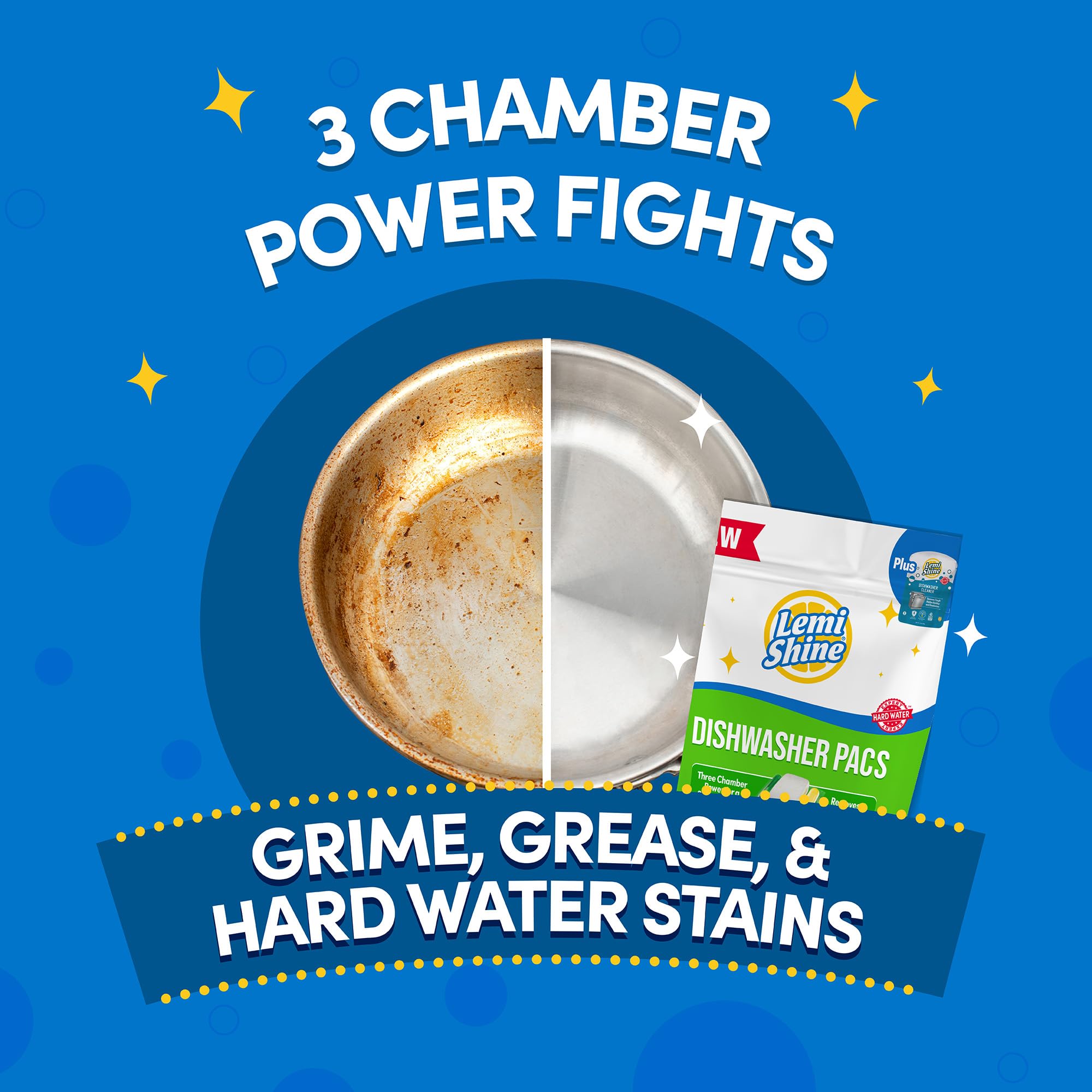 Lemi Shine Dishwasher Detergent Pods | Lemon Fresh Clean

