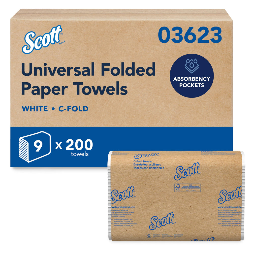 Scott Essential Folded Paper Towels for Commercial Use