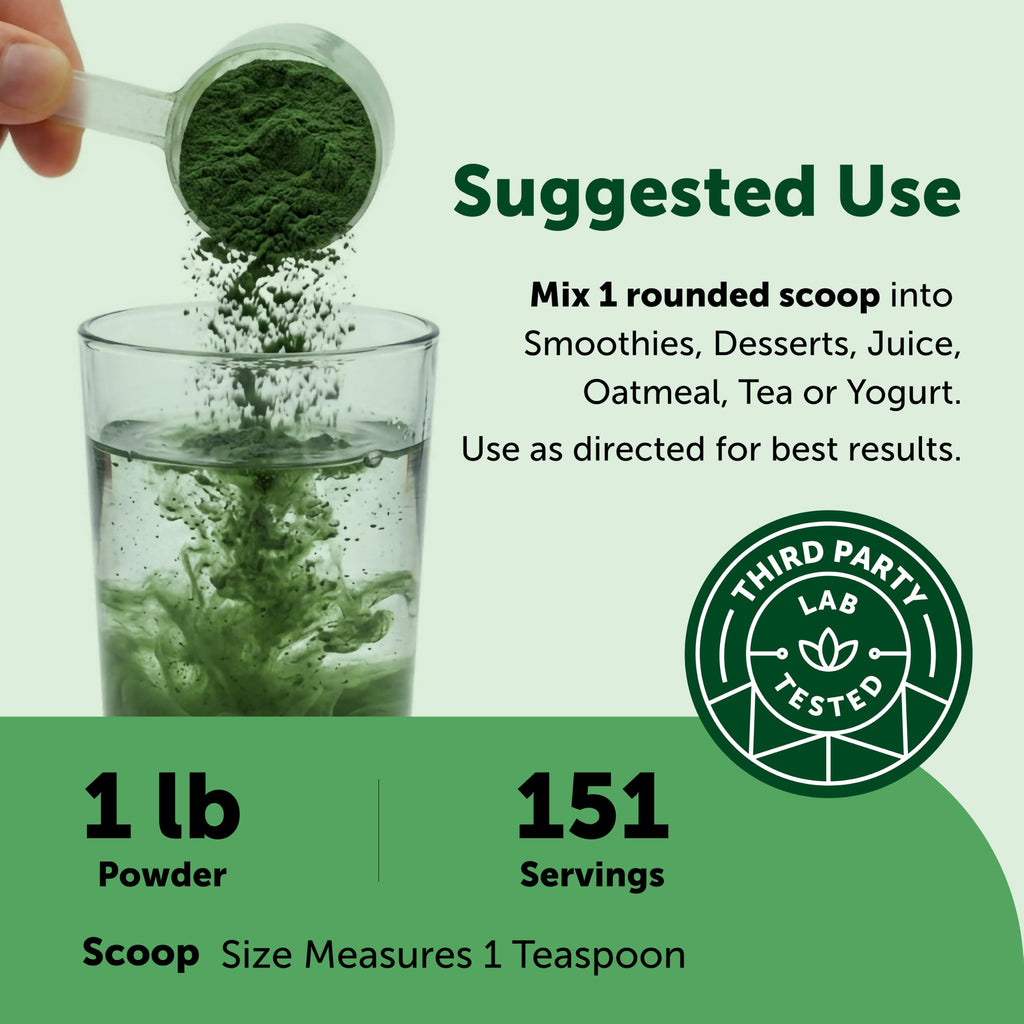 Micro Ingredients Spirulina Powder - Organic Vegan Protein

