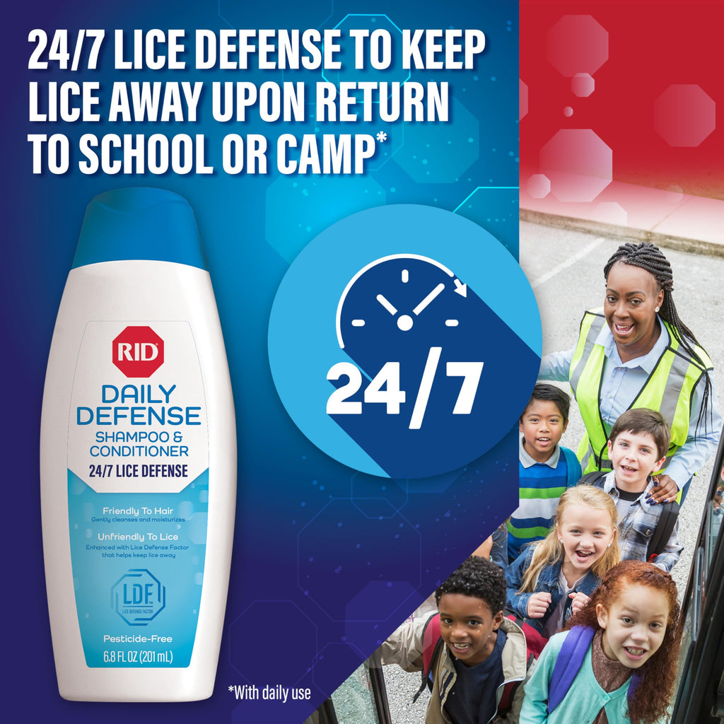 RID Lice Treatment Kit with Daily Defense Shampoo

