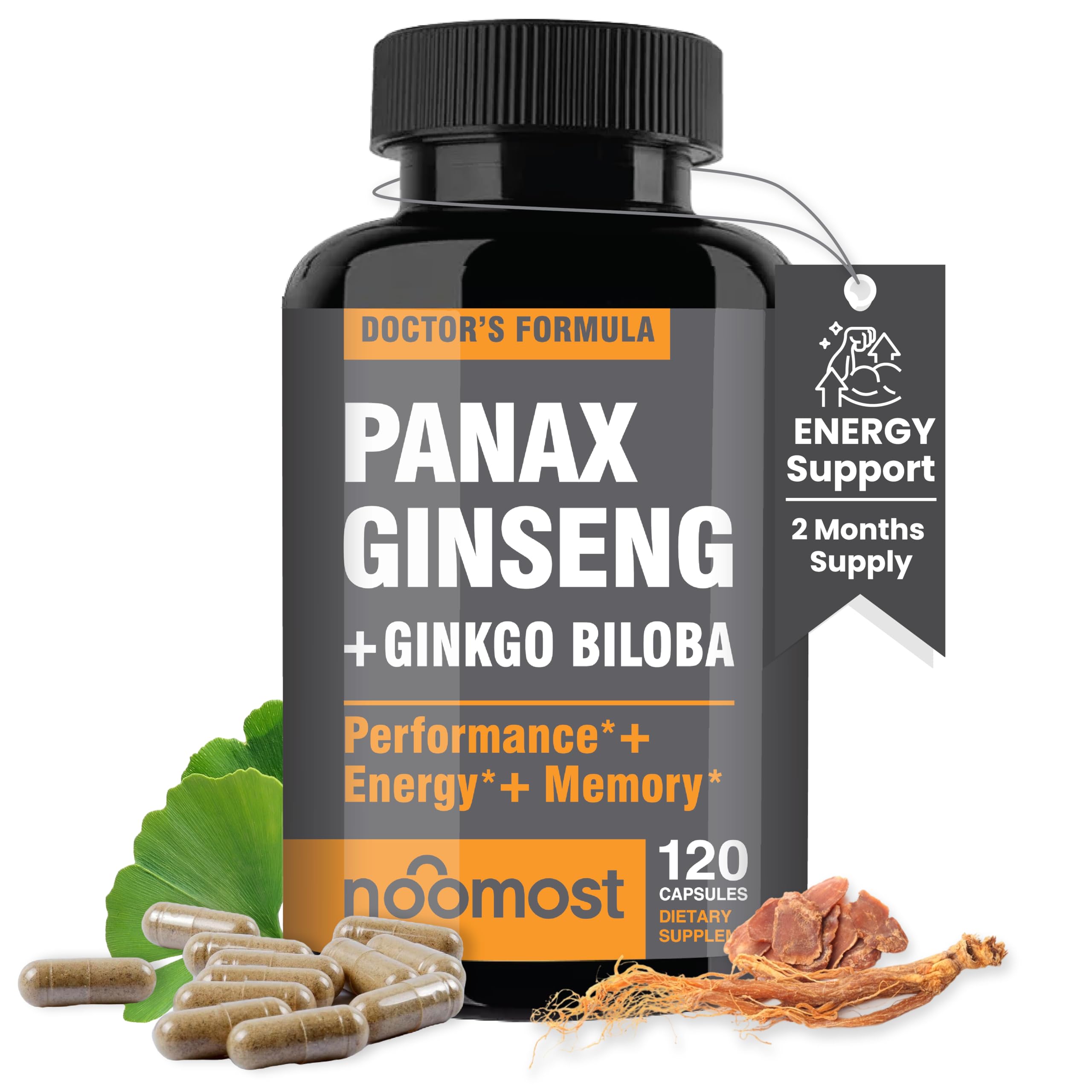 NooMost Ginseng & Ginkgo Biloba Vegan Capsules

