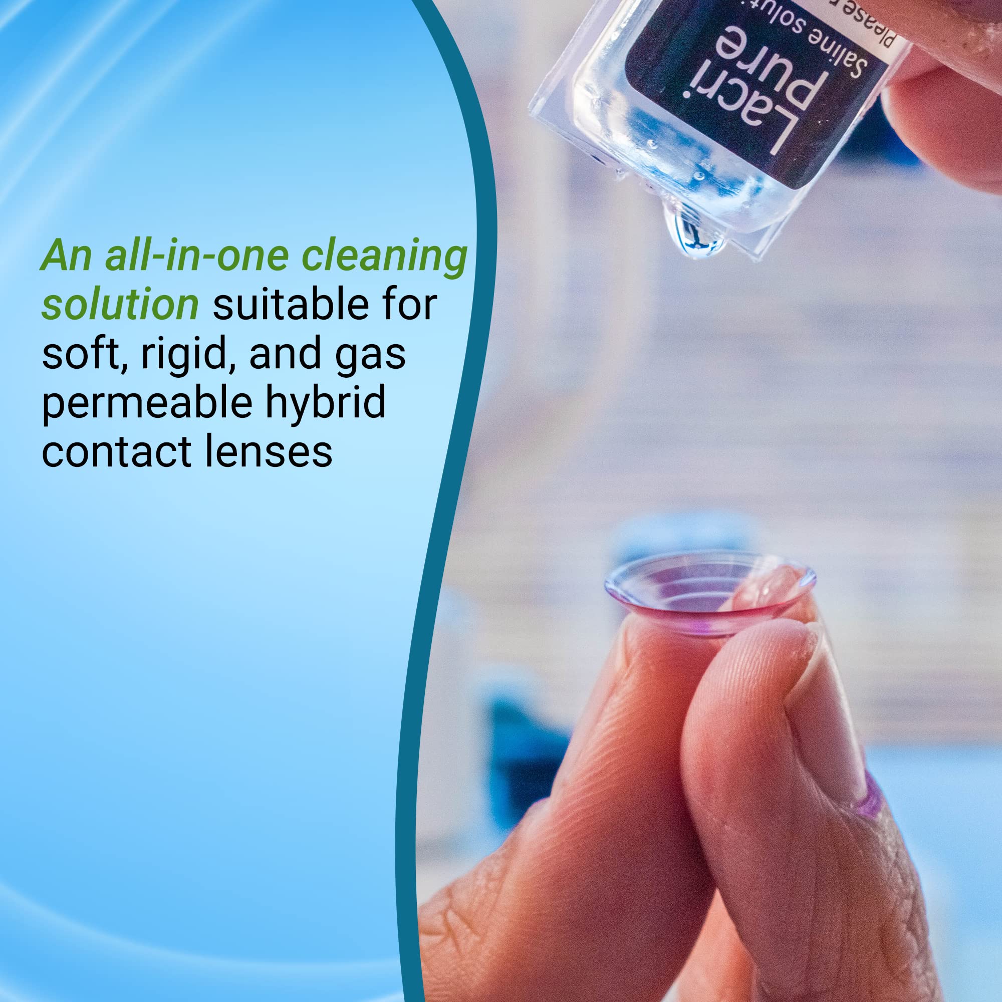 Menicon LacriPure Saline Contact Lens Solution Rinse

