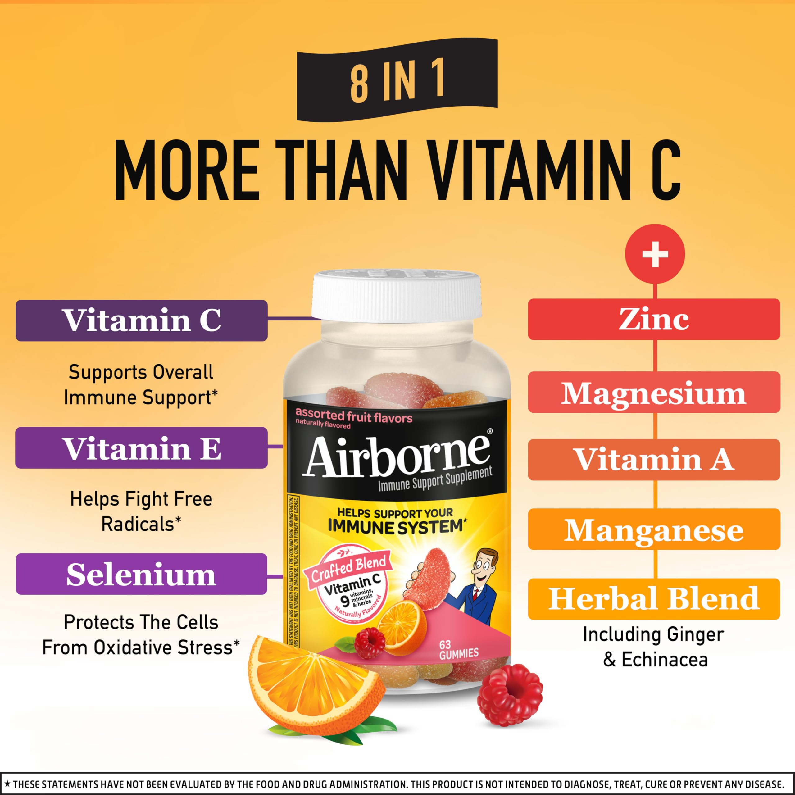 Airborne Vitamin C Gummies | Immune Support

