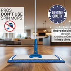 Microfiber Floor Mop Kit with Adjustable Handle | Durable


