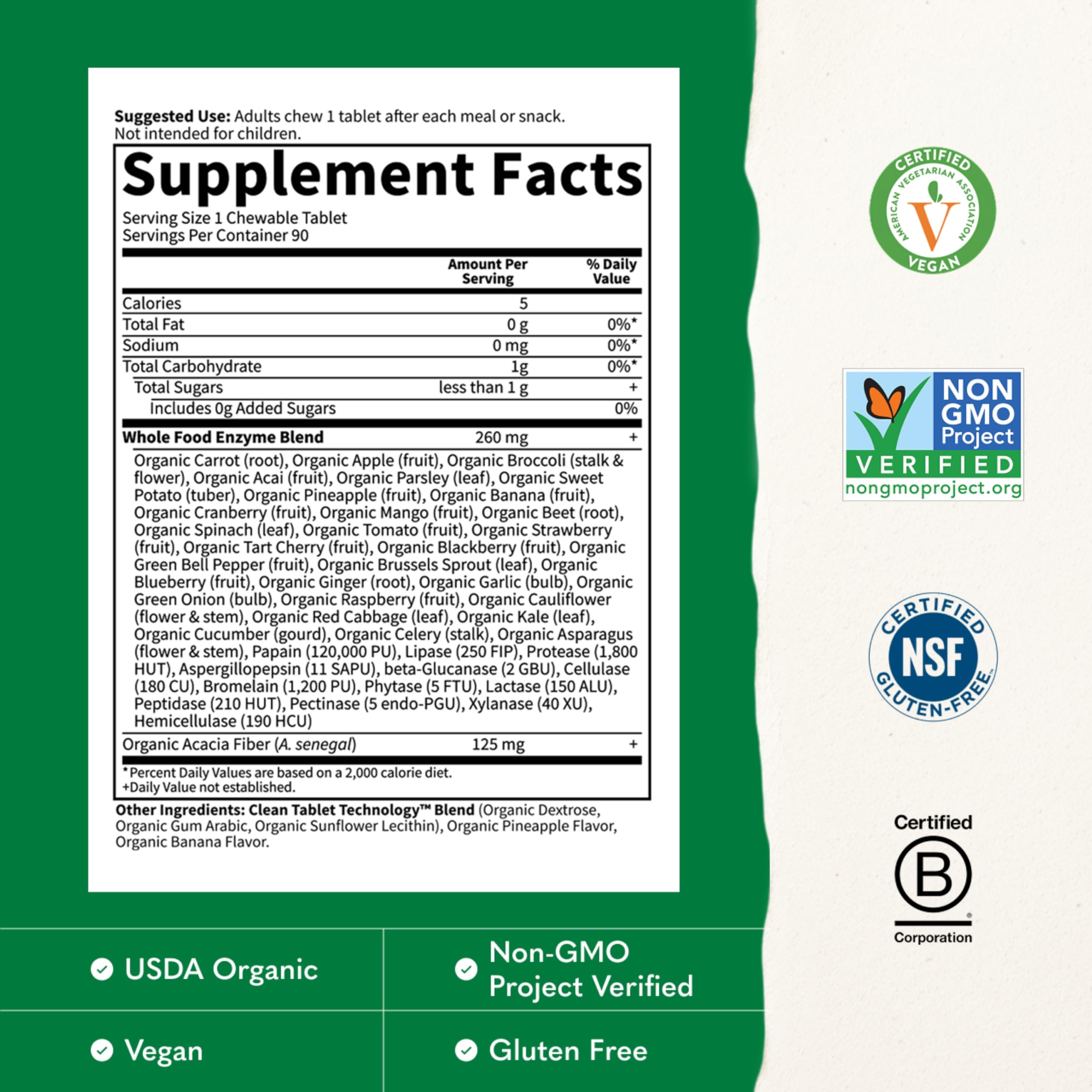 Garden of Life Digestive Enzymes with Papain and Lipase

