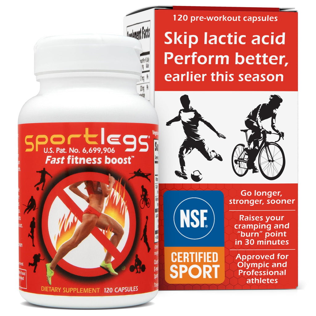 SPORTLEGS Pre-Exercise Metabolic Primer for Runners, Cyclists and Endurance Athletes
