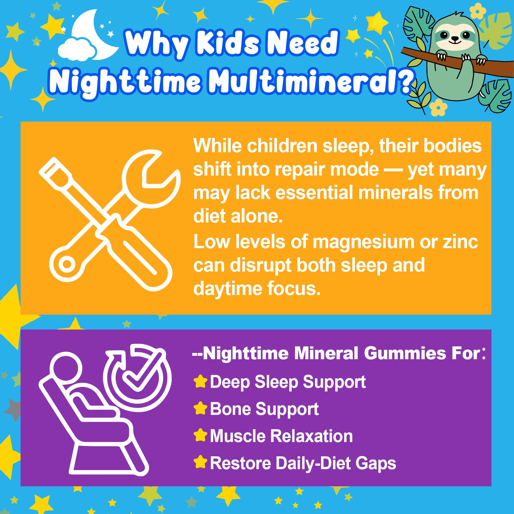 Kids Nighttime Multivitamin Mineral Gummies


