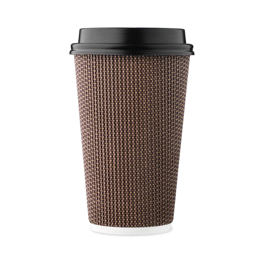 Harvest Pack 16 oz Disposable Coffee Cups with Lids


