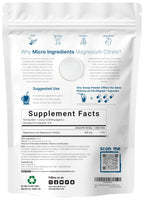 Magnesium Citrate Powder Supplement | Daily Mineral Support


