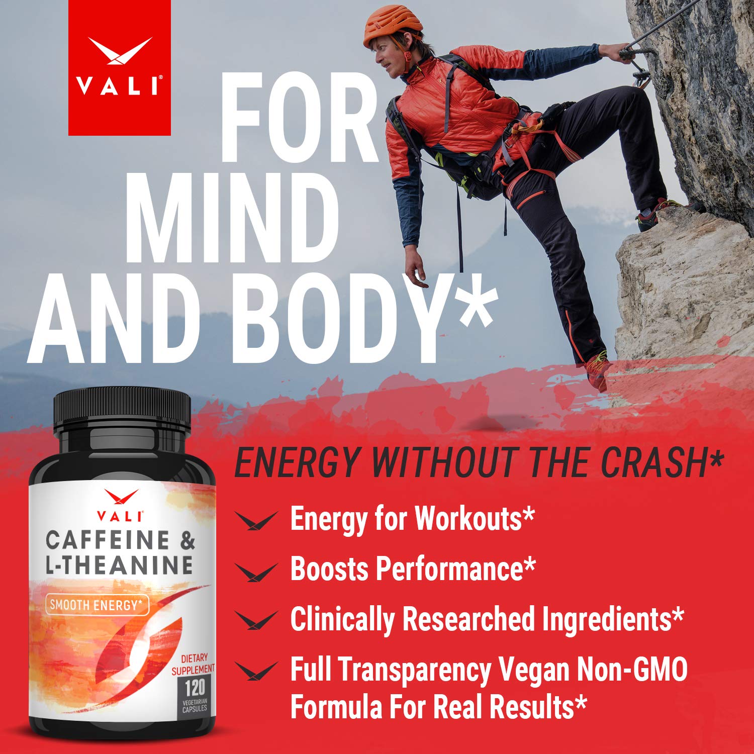 VALI Caffeine & L-Theanine Nootropic Focus

