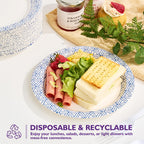 Disposable Paper Plates - Soak-Proof & Grease-Resistant

