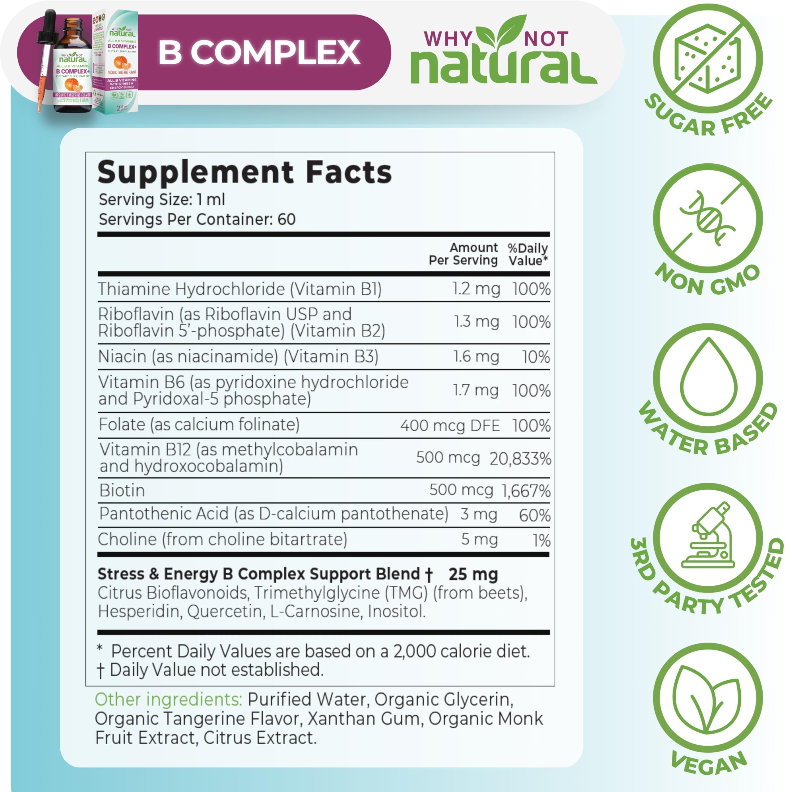 Why Not Natural Liquid Drops Dietary Supplement

