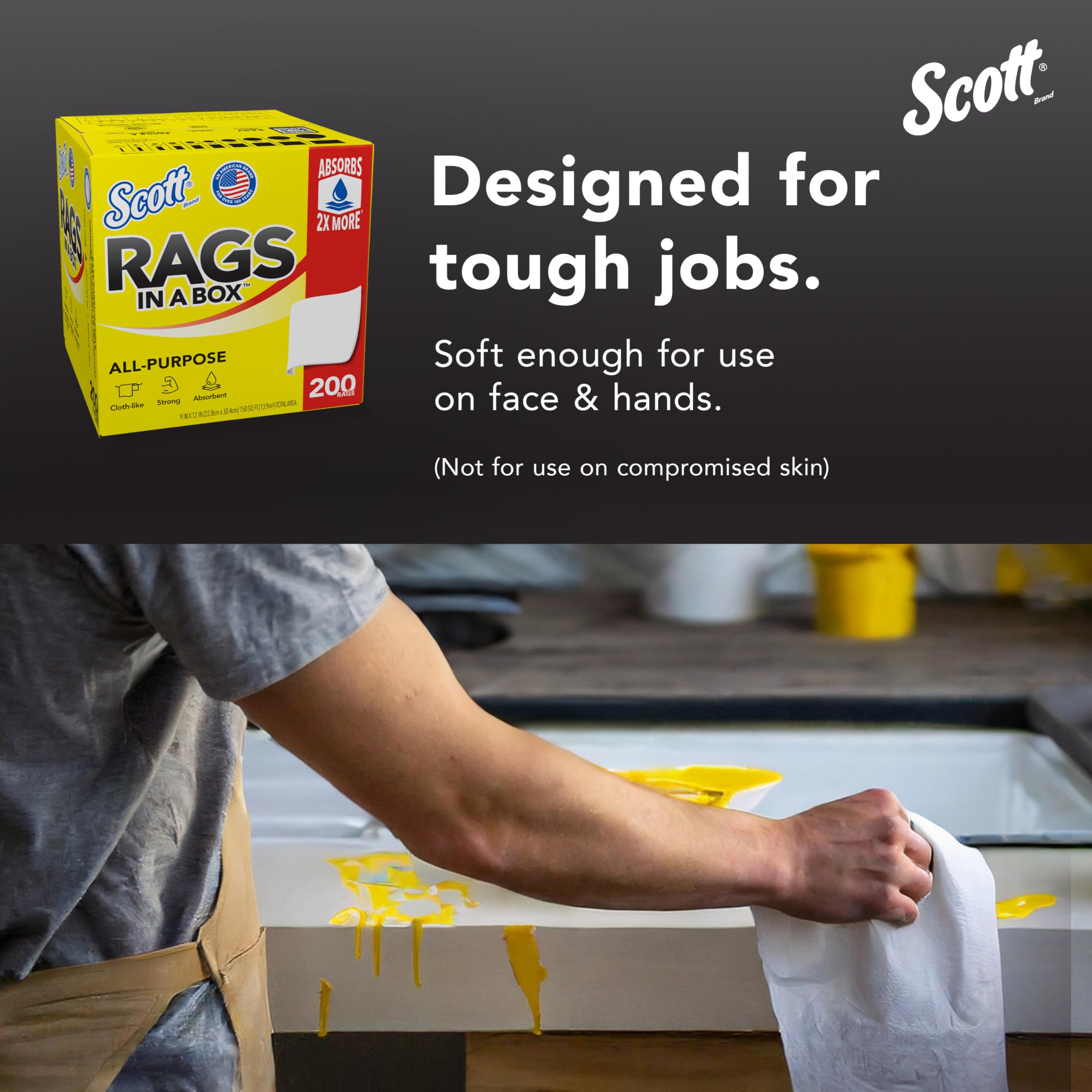 Scott Rags All-Purpose Towels – Cloth-Like Cleaning

