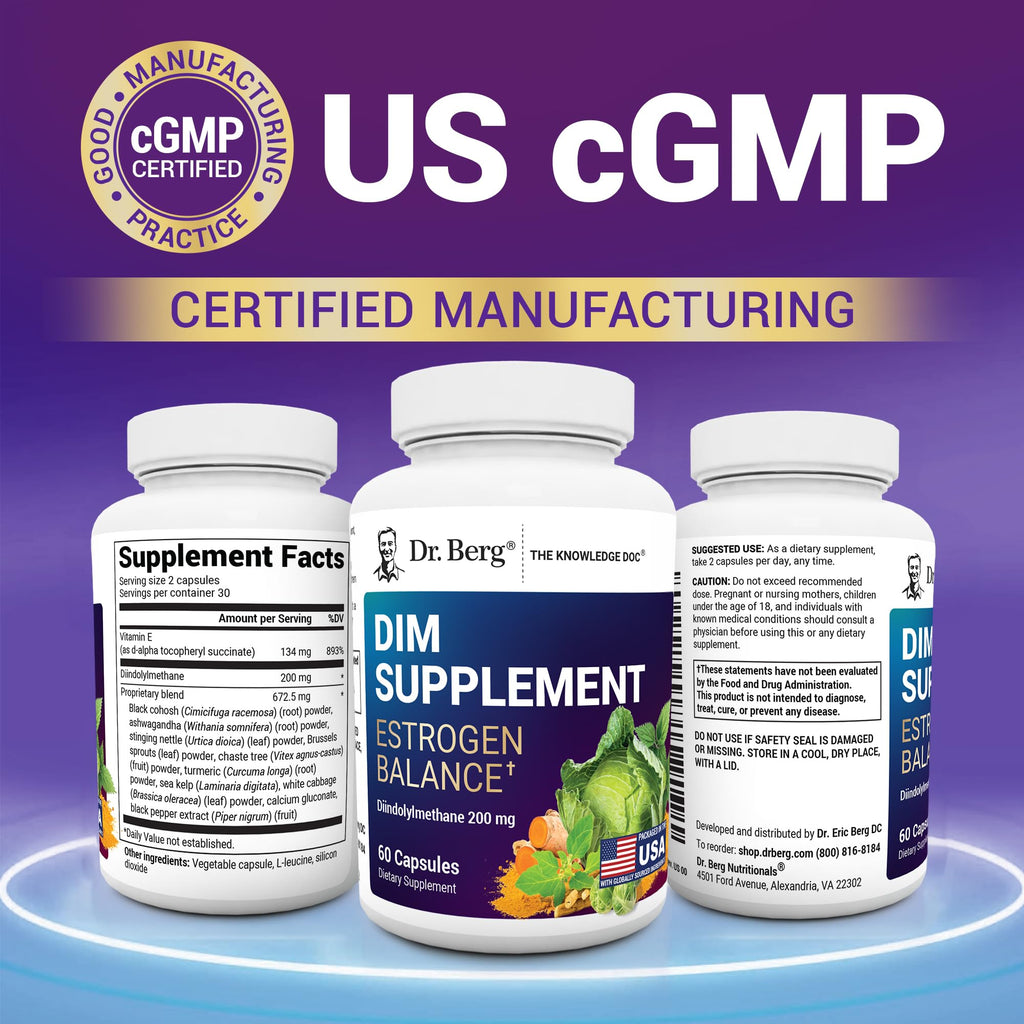 Dr. Berg DIM Supplement for Hormone Balance

