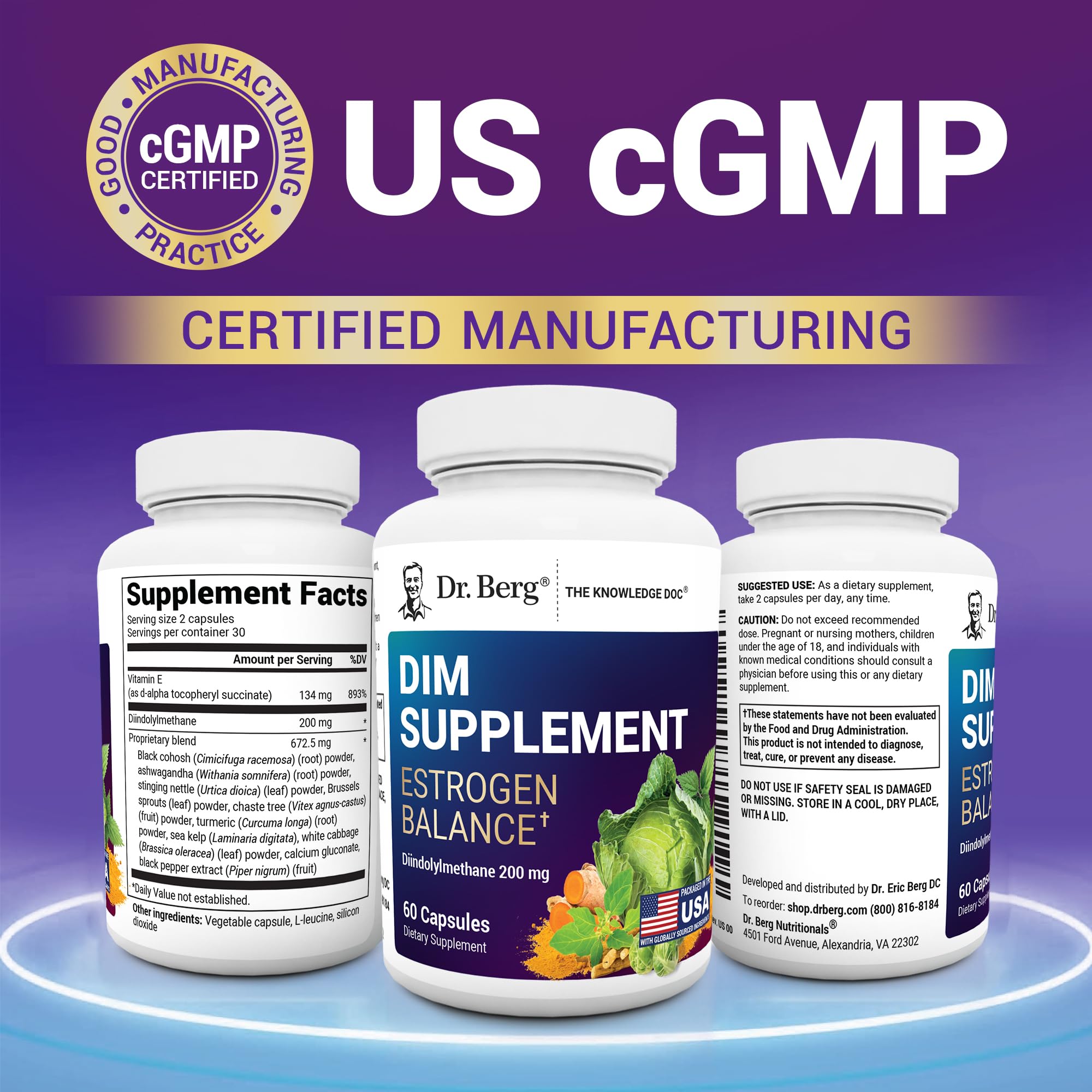 Dr. Berg DIM Supplement for Hormone Balance


