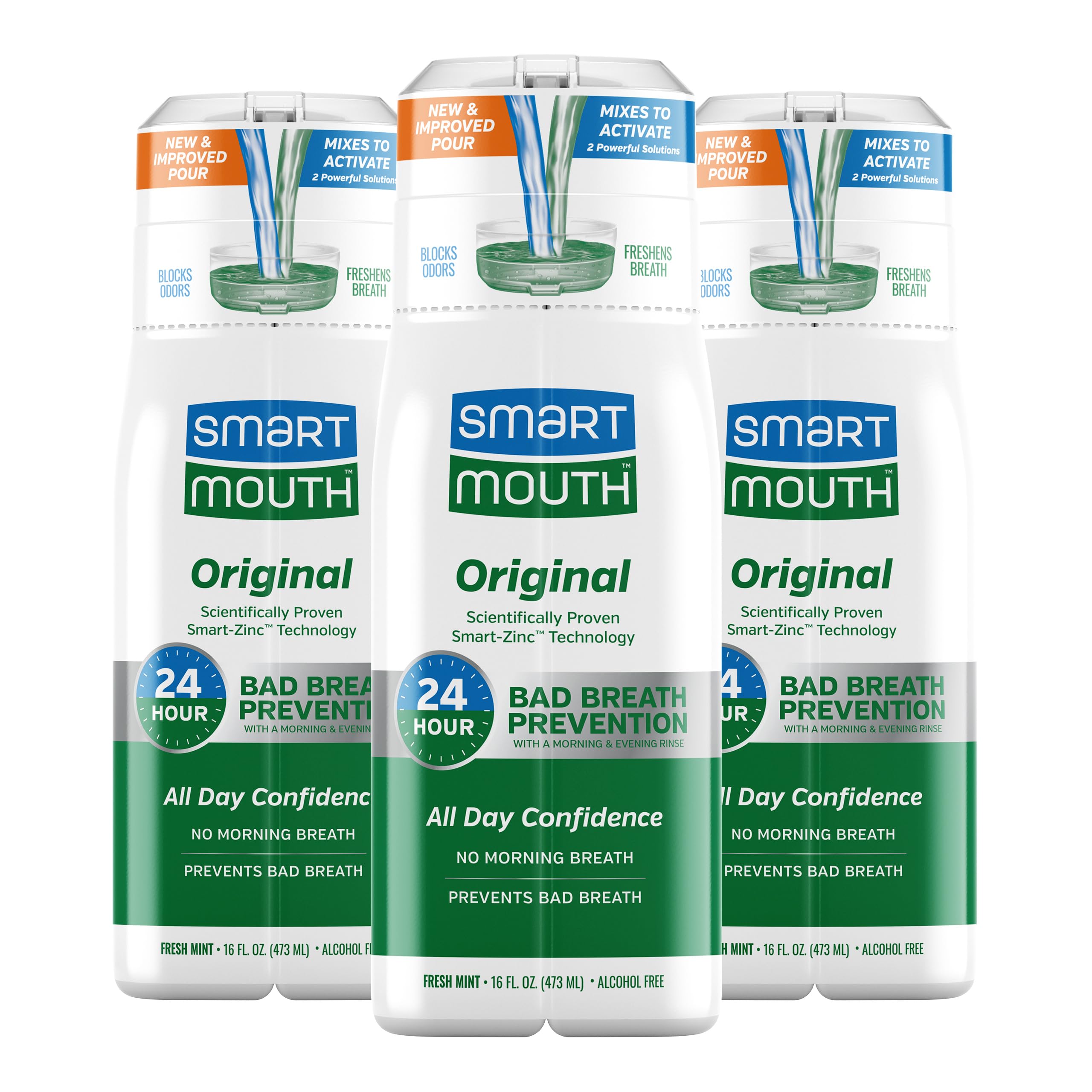 SmartMouth Original Zinc Activated Mouthwash - Alcohol-Free

