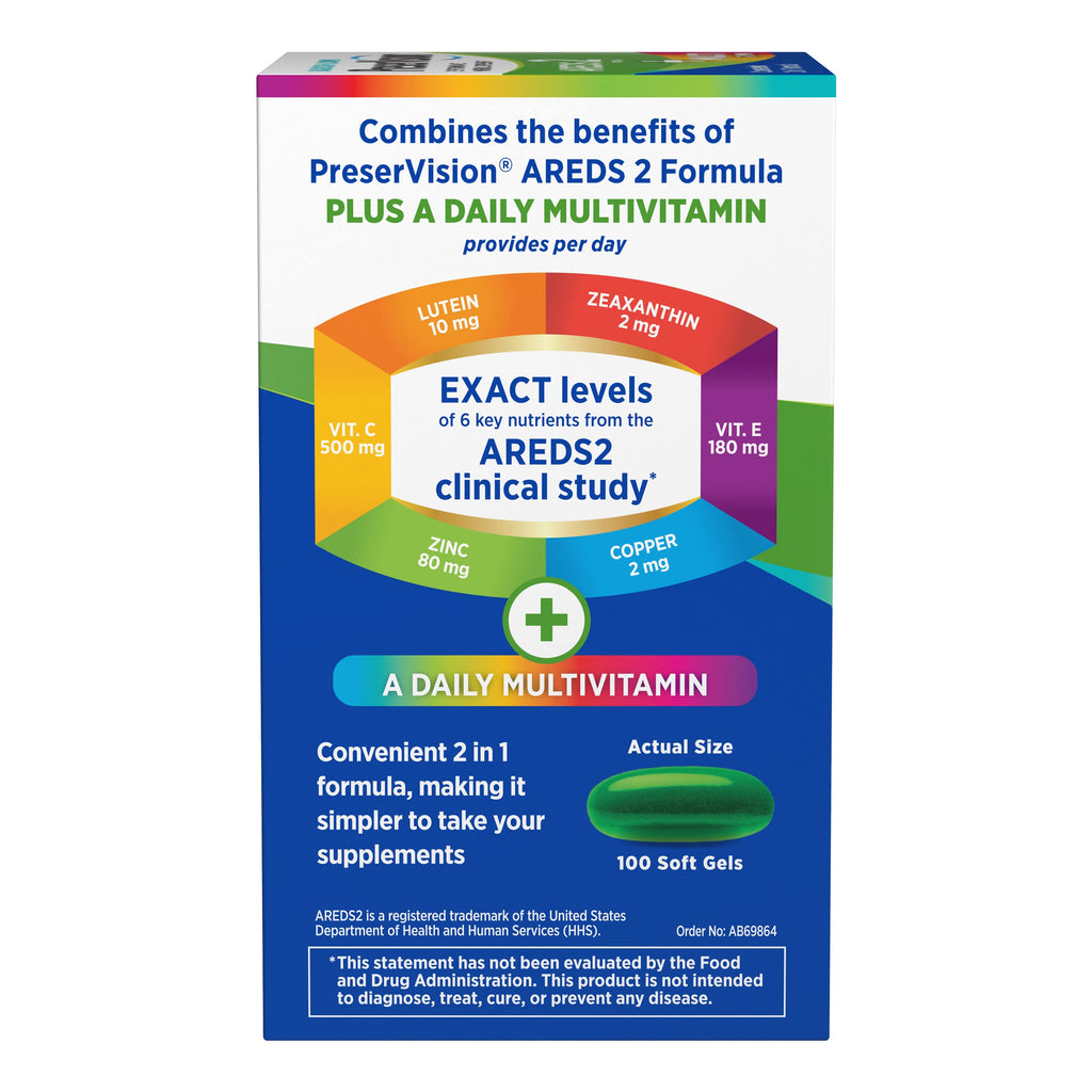 PreserVision AREDS 2 + Multivitamin Eye Vitamin by Bausch & Lomb

