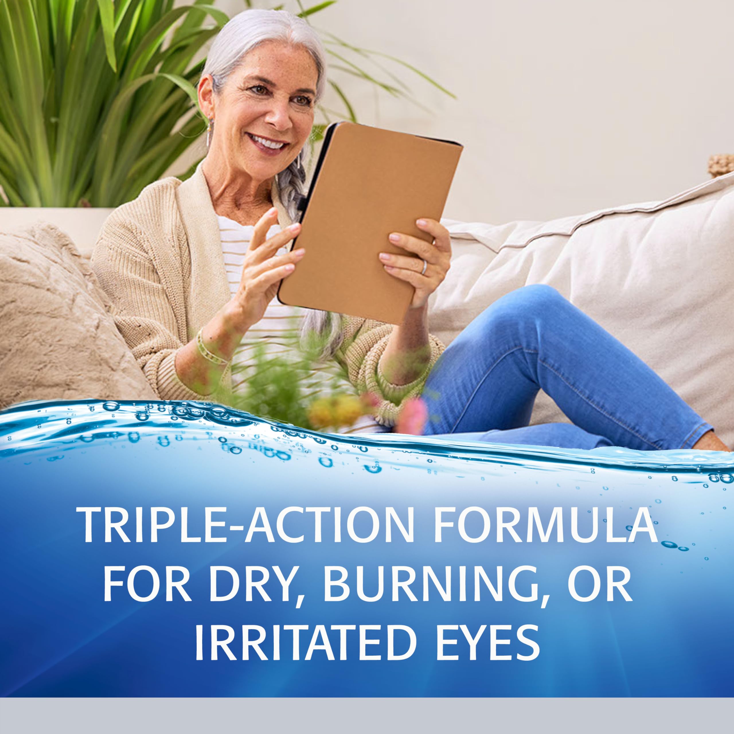 Refresh Optive Advanced Lubricant Eye Drops for Dry Eyes

