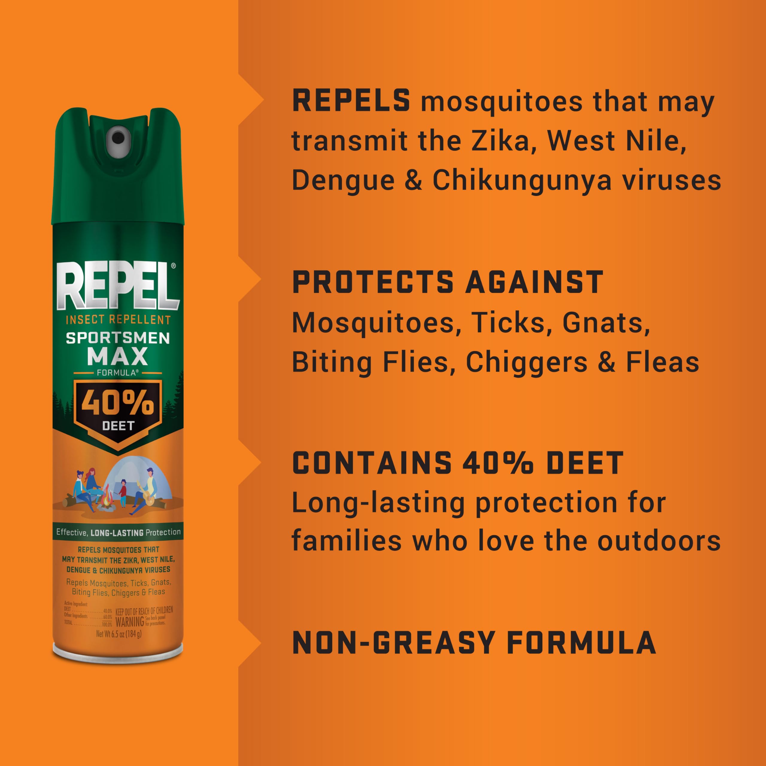 Repel Insect Repellent Sportsmen Max Formula 40% DEET

