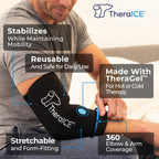 TheraICE Elbow Ice Pack Wrap for Injury - Cold Therapy

