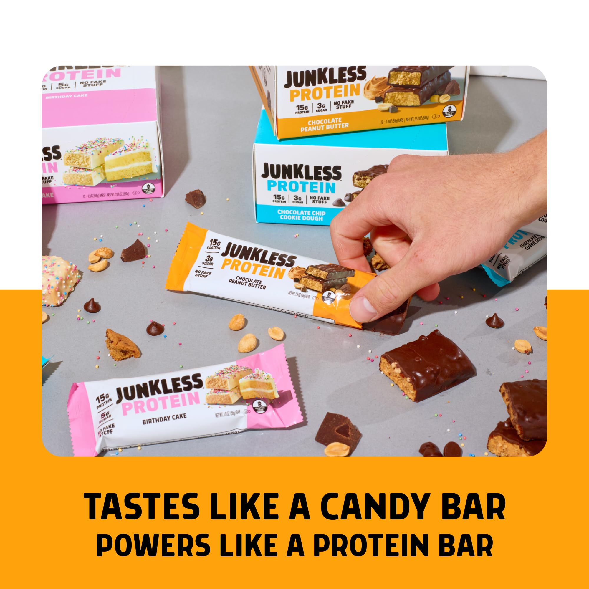 JUNKLESS Protein Bars Assortment – Gluten Free

