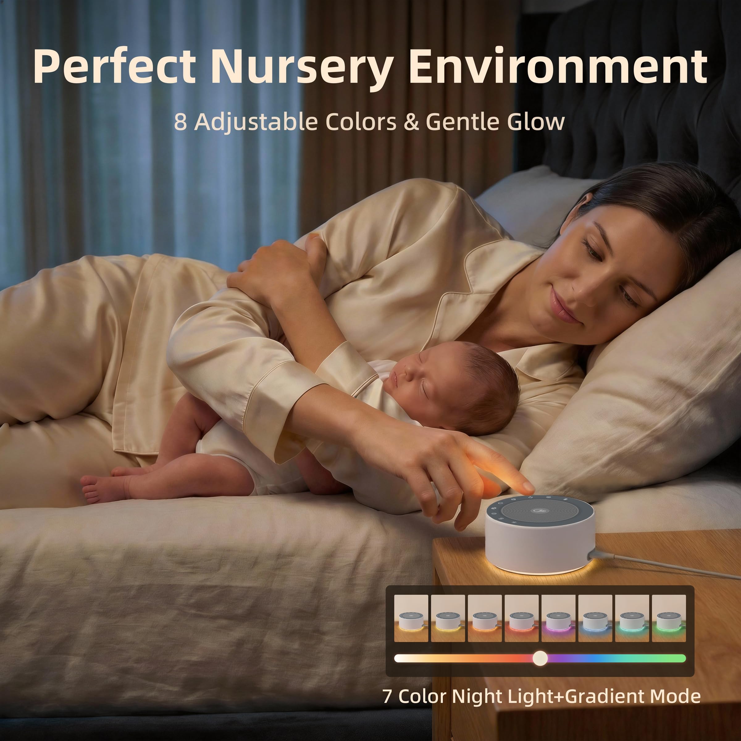 Kipcush Noise Machine for Sleep & Focus | 30 Sounds

