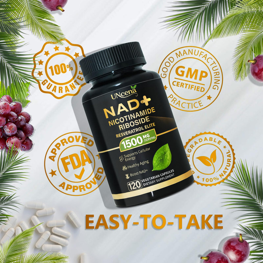 UNcena Liposomal NAD+ Supplement with Resveratrol


