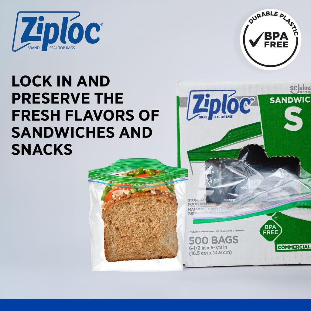 SC Johnson Ziploc Sandwich Bags - Easy Open Tabs

