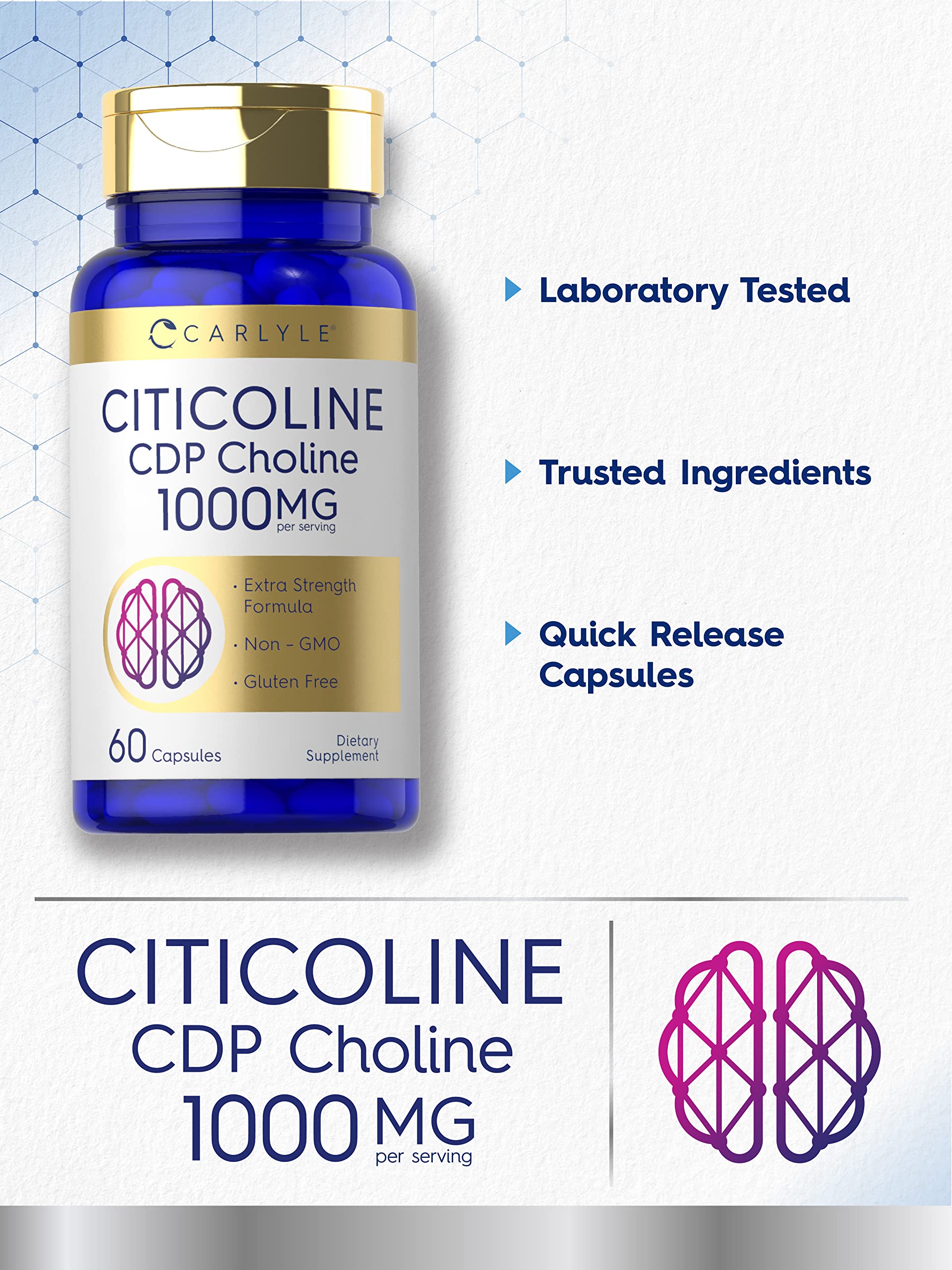 Carlyle Citicoline CDP Choline Supplement

