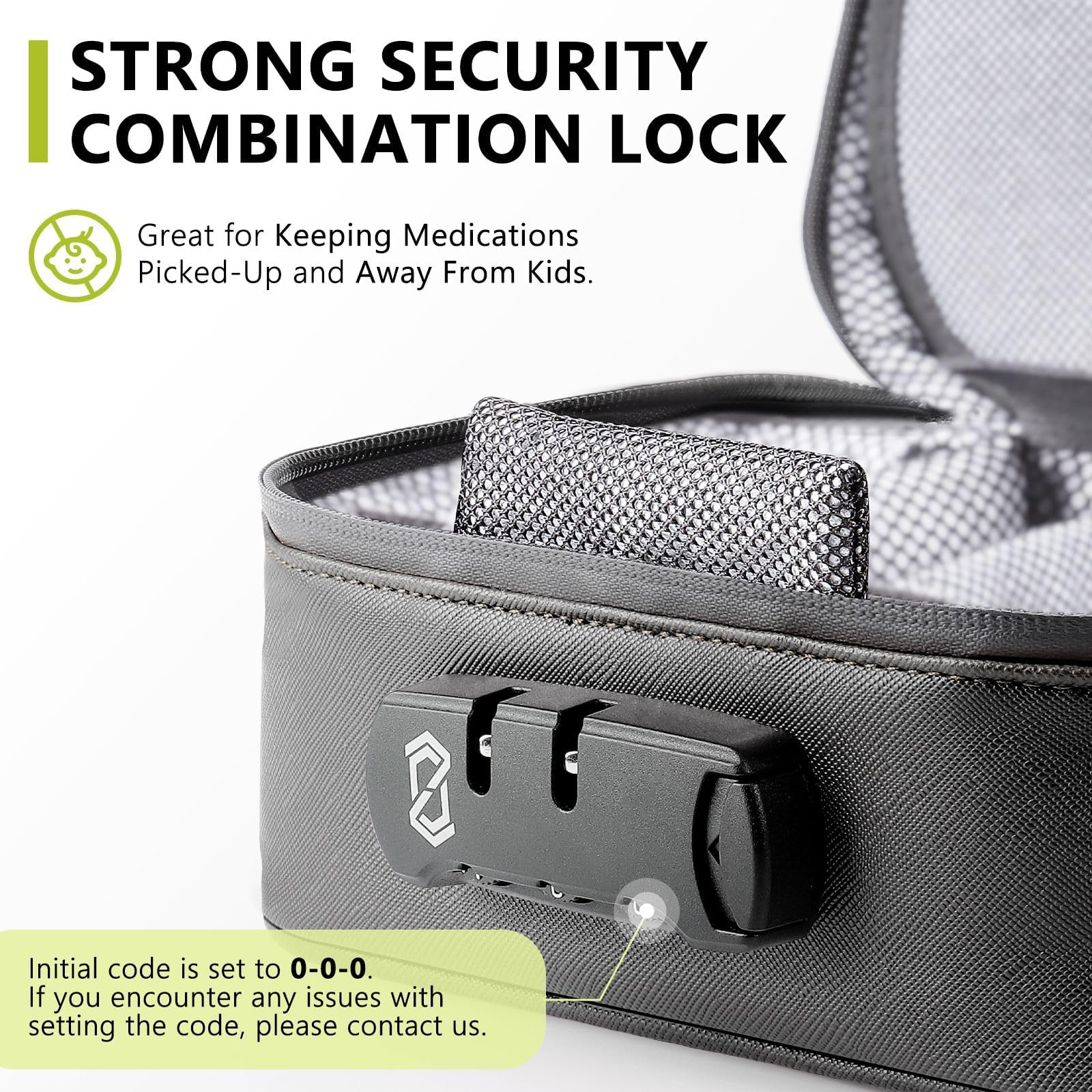 OZCHIN Smell Proof Bag with Lock - Odorless Organizer Case


