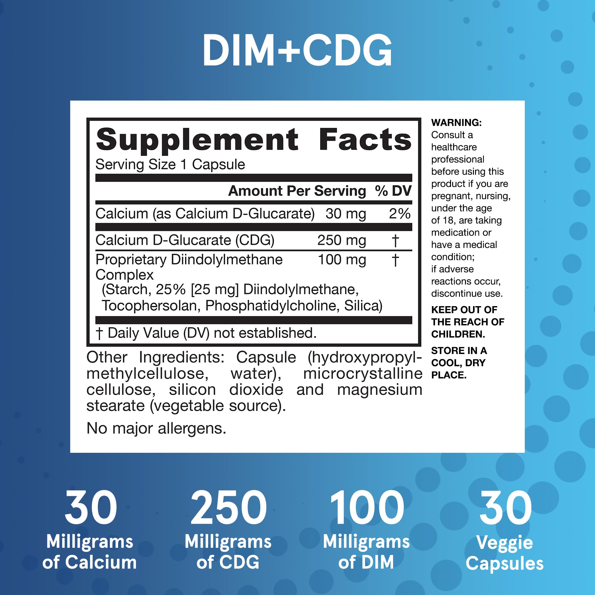 Jarrow Formulas DIM plus CDG Veggie Capsules Hormone Balance

