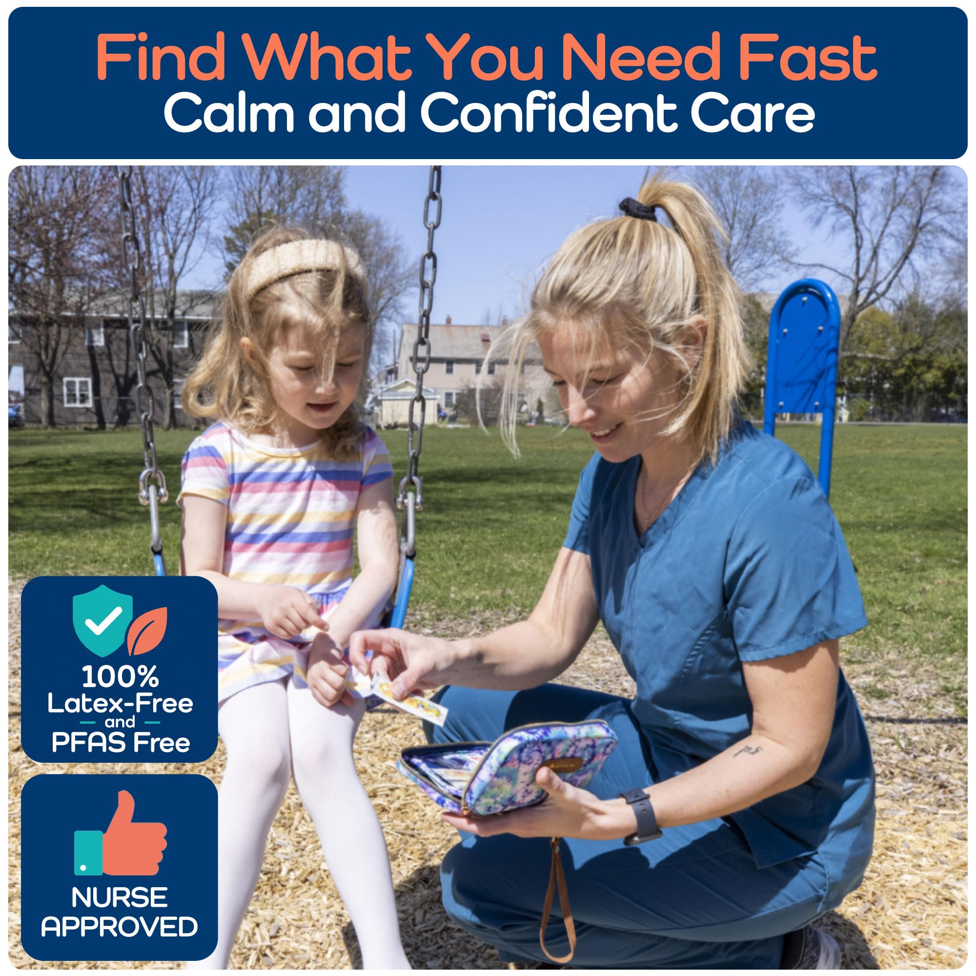 KEEP GOING Travel First Aid Kit – 130 Pc | TSA-Approved

