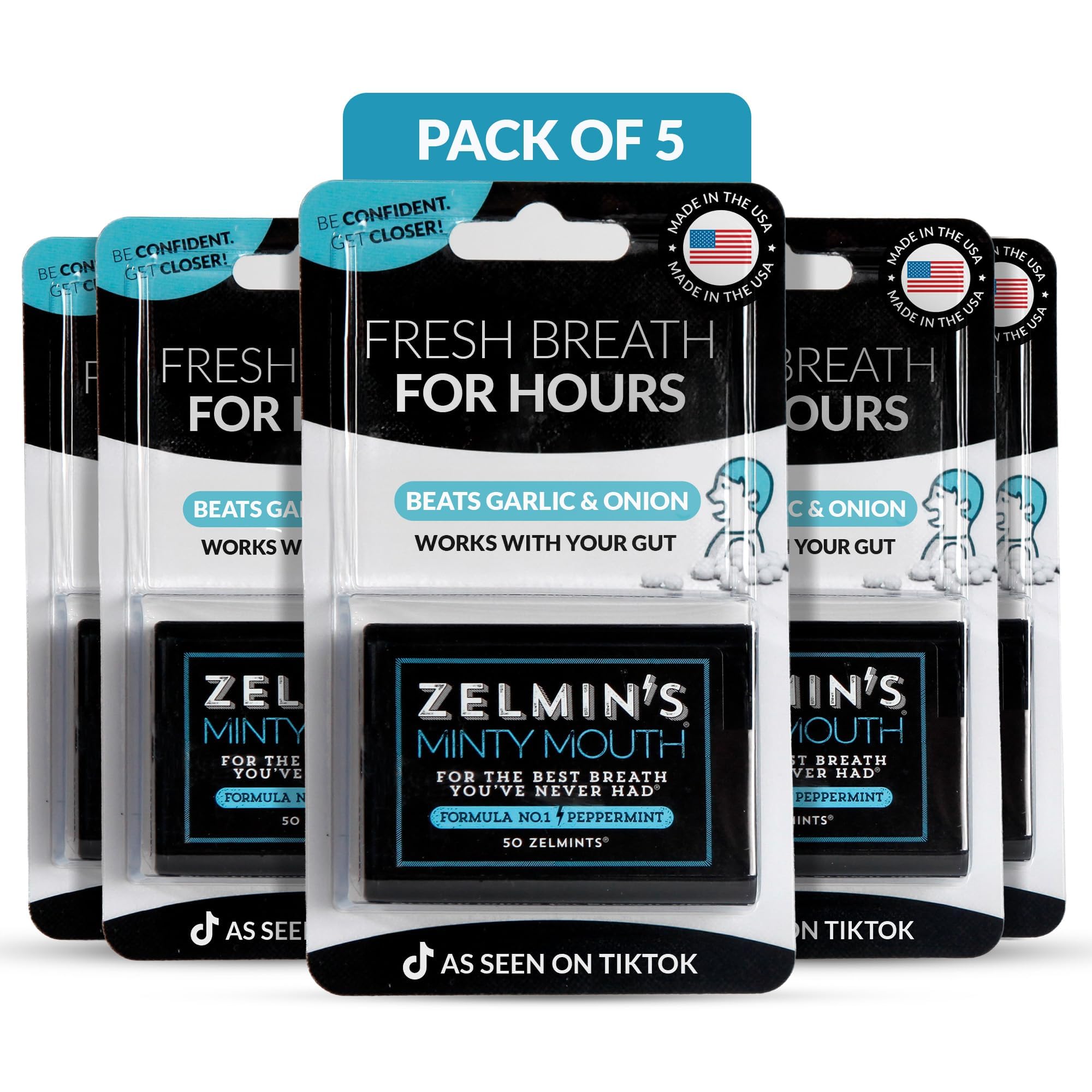 Zelmin's Mint Breath Mints - Alcohol-Free, Keto & Gluten-Free
