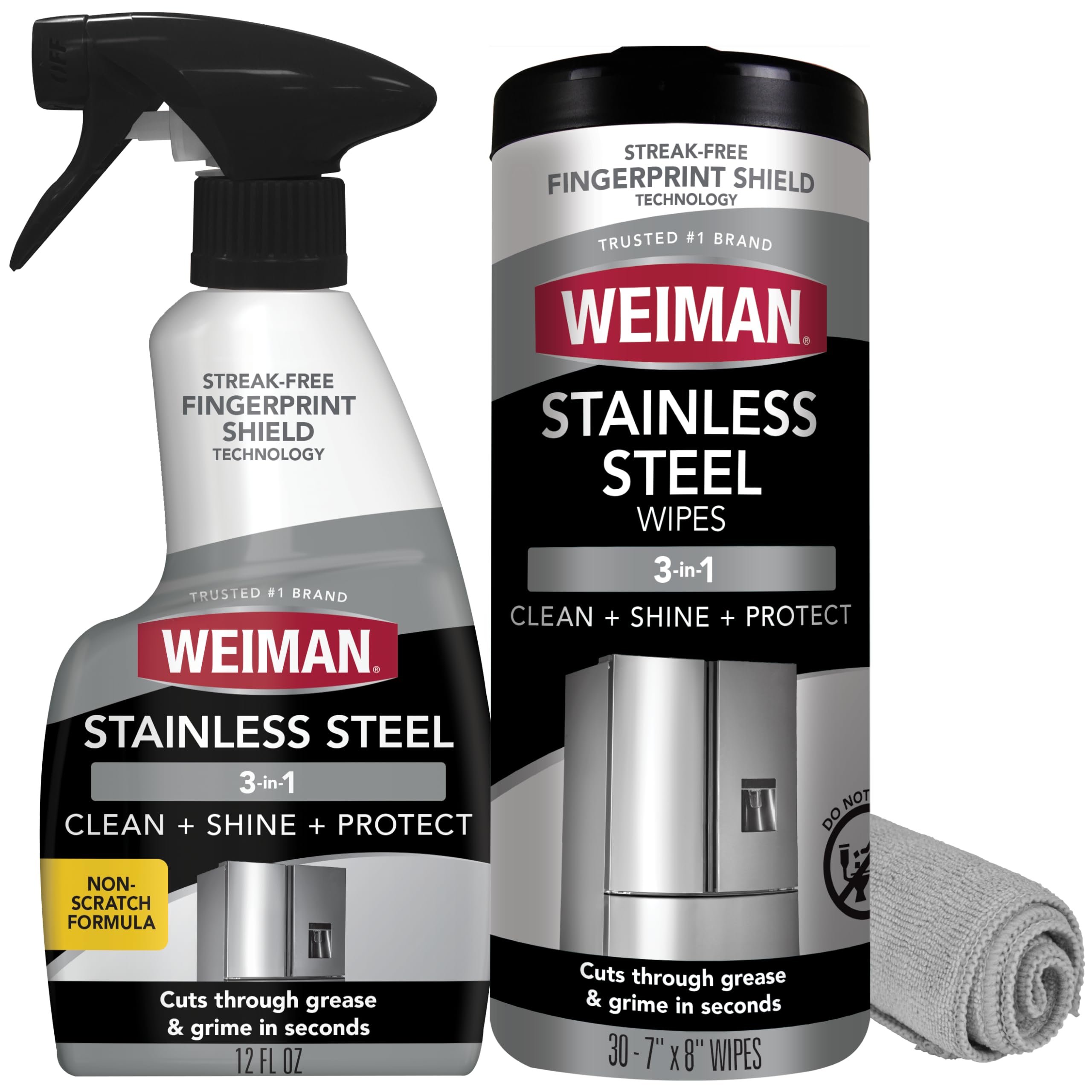 Weiman Stainless Steel Cleaner & Polish | Streak-Free Shine

