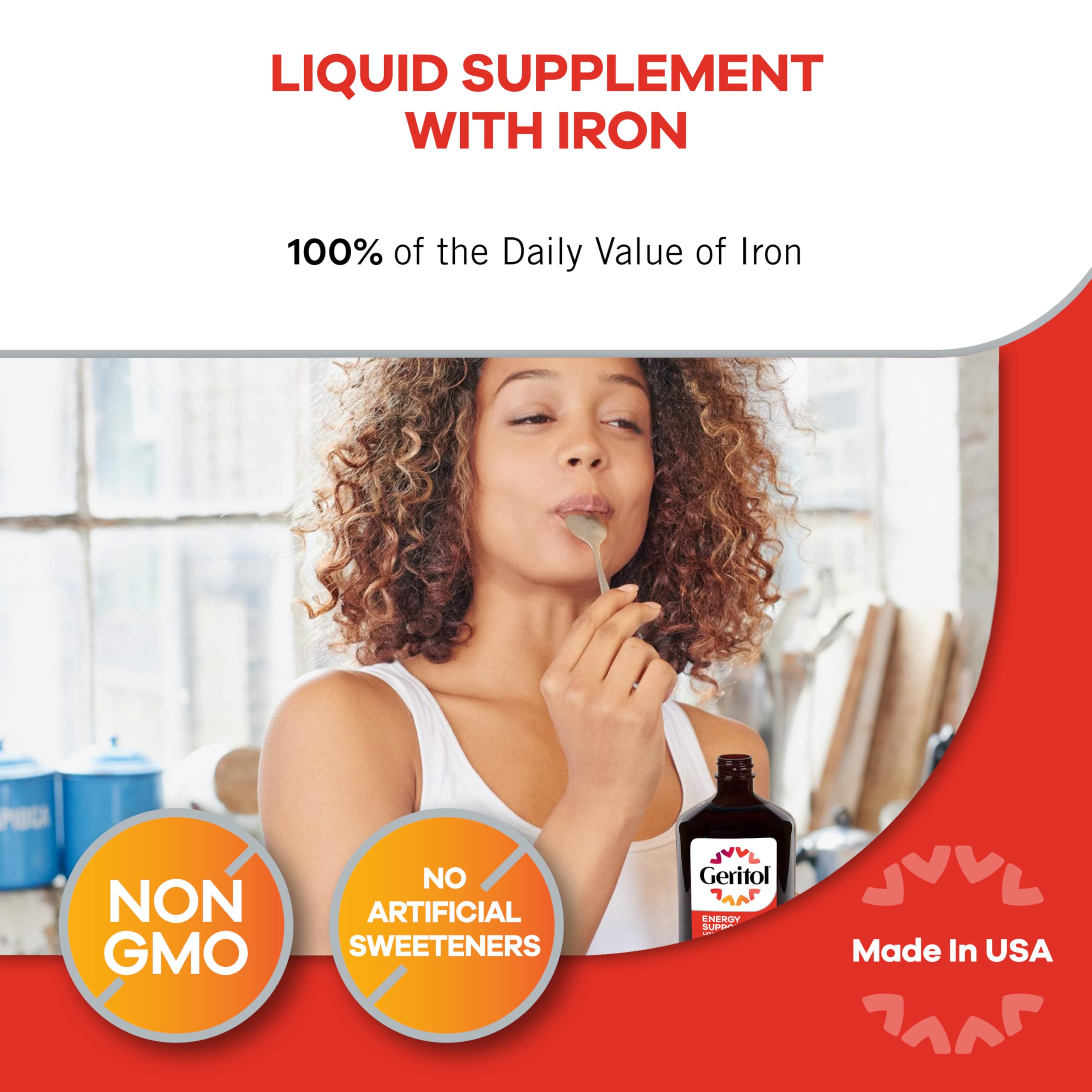 Geritol Liquid Vitamin and Iron for Energy

