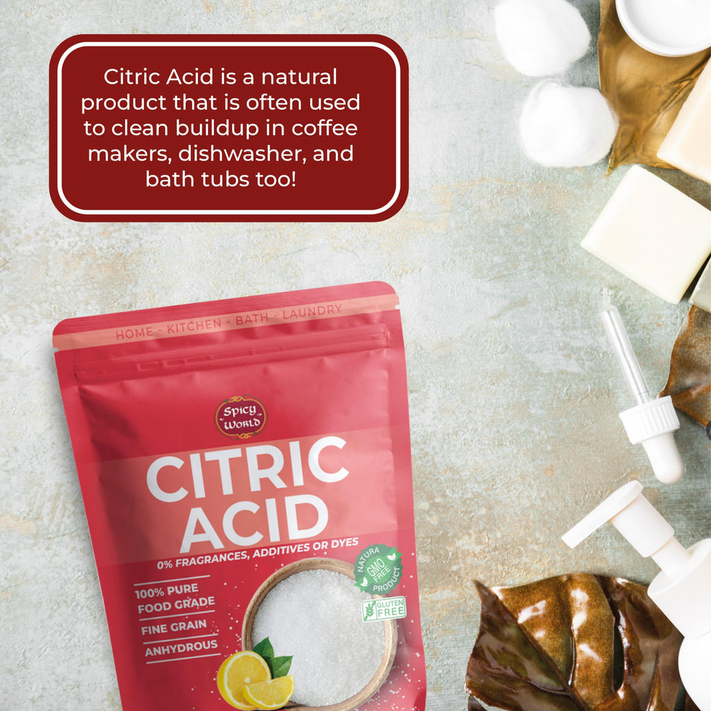 Pure Citric Acid Powder Food Grade Non-GMO by Spicy World

