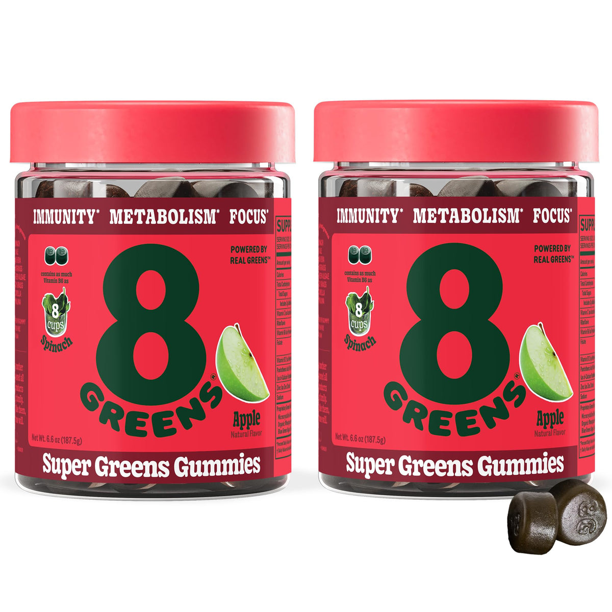 8Greens Supergreens Effervescent Tablets for Immune & Metabolism Support