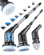 Leebein Electric Spin Scrubber Cordless Cleaning Brush with 8 Replaceable Heads